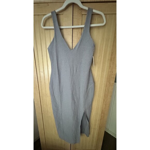 Beyond Yoga Women's Spacedye Inspire Midi Dress Cloud Gray Size Small NWT - Picture 1 of 6